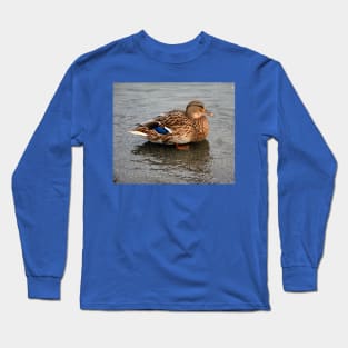 Ms. Mallard Female Duck Hen in Evening Light Long Sleeve T-Shirt